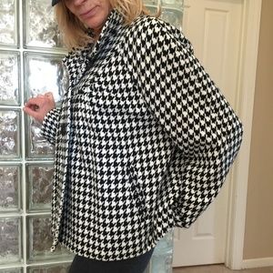 Mossimo Swing Coat Black and White